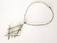 Abstract Sculptural Necklace and Earrings Set