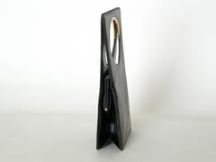 Pierre Cardin Black Leather Handbag