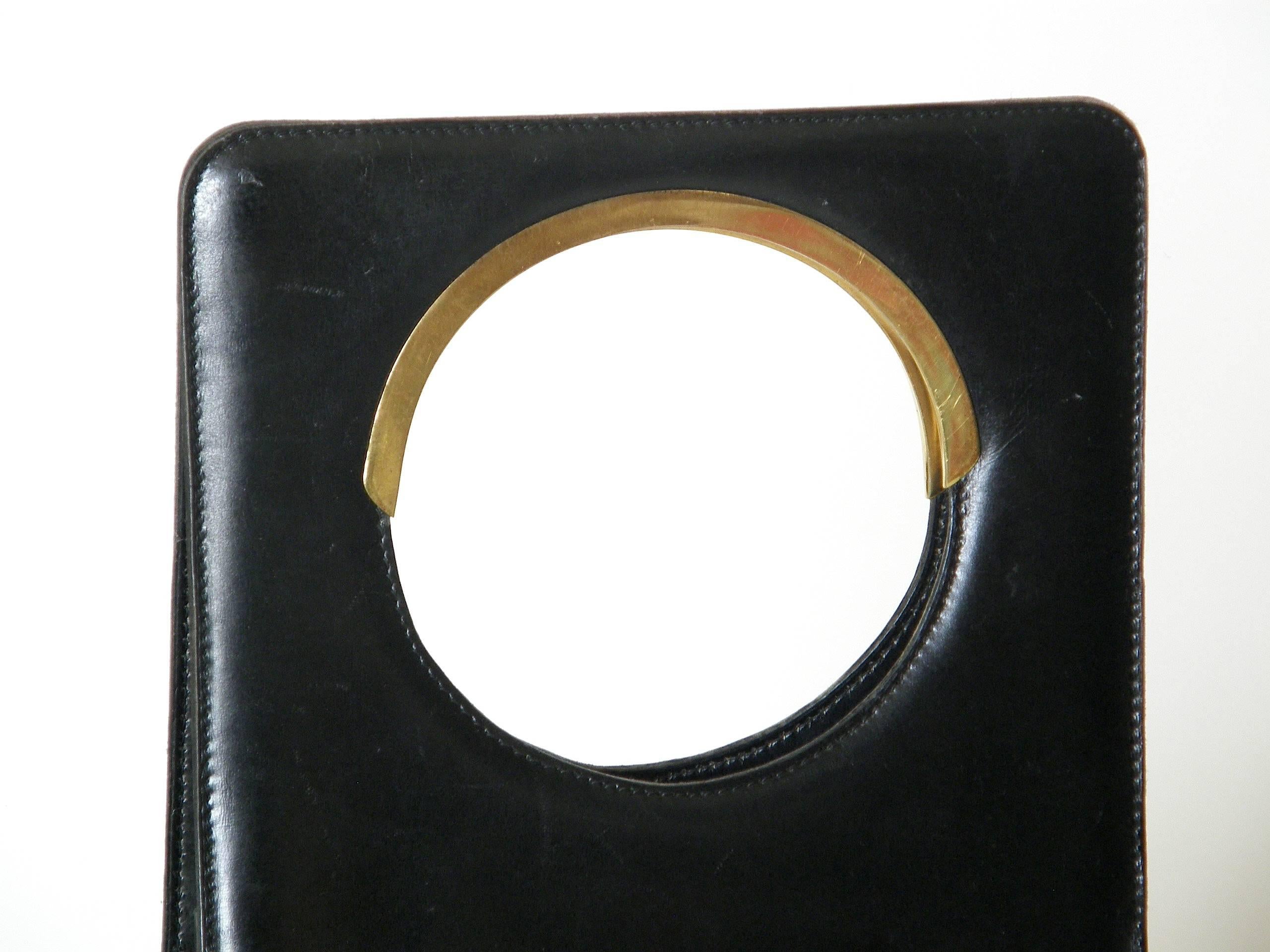 Women's Pierre Cardin Black Leather Handbag