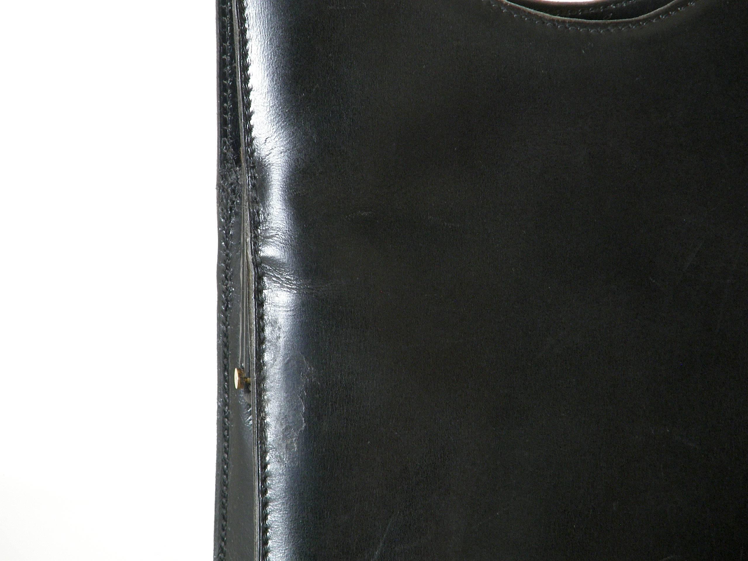 Pierre Cardin Black Leather Handbag 4