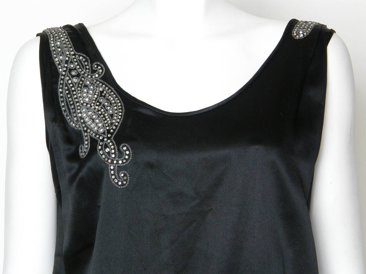 black evening blouse