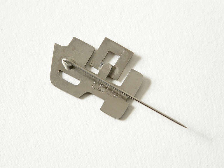 Modernist Space Age Pierre Cardin Abstract Stick Pin