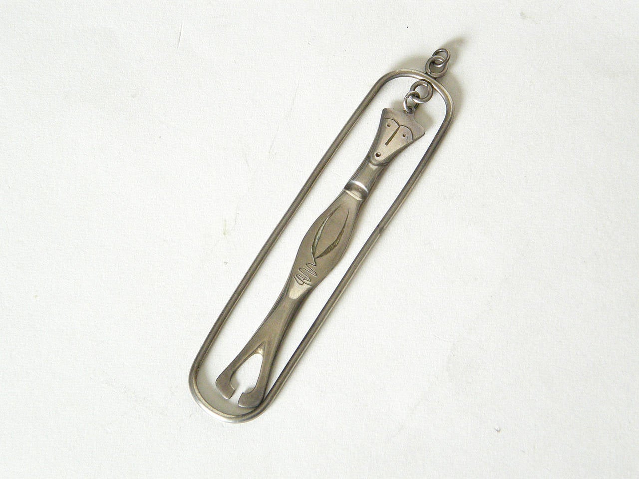 Burkee Figural Sterling Pendant In Good Condition In Chicago, IL