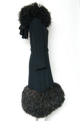 Norman Norell Evening Dress with Ostrich Feathers
