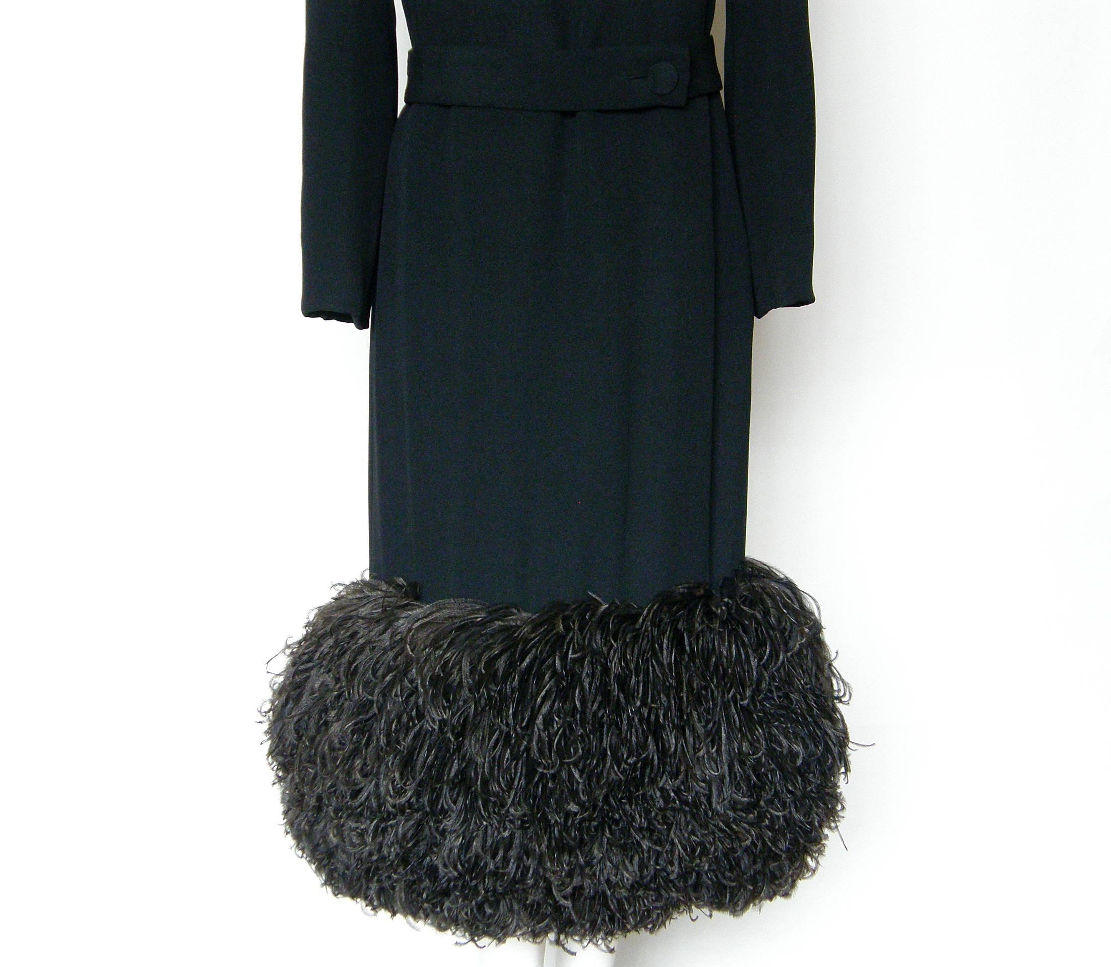 Norman Norell Evening Dress with Ostrich Feathers 2