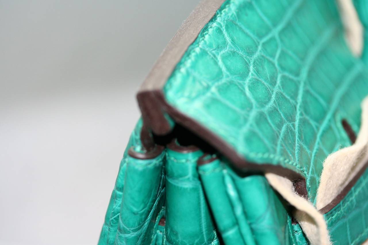 HERMES Birkin crocodile Malachite 35cm 1