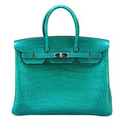 HERMES Birkin crocodile Malachite 35cm 10