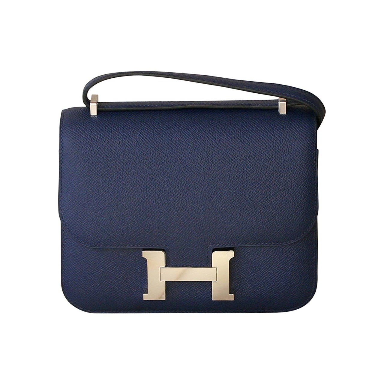 HERMES Constance Mini Epsom Sapphire blue