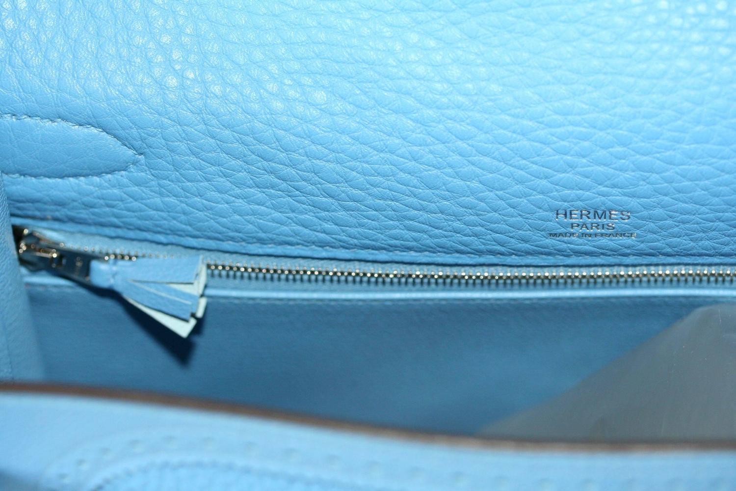 hermes kelly 32 bleu izmir clemence  
