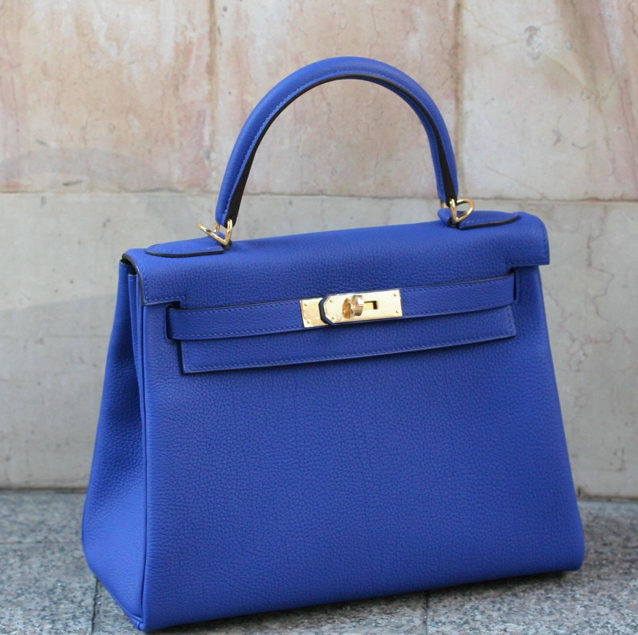hermes fuchsia shiny niloticus crocodile kelly cut gold hardware  
