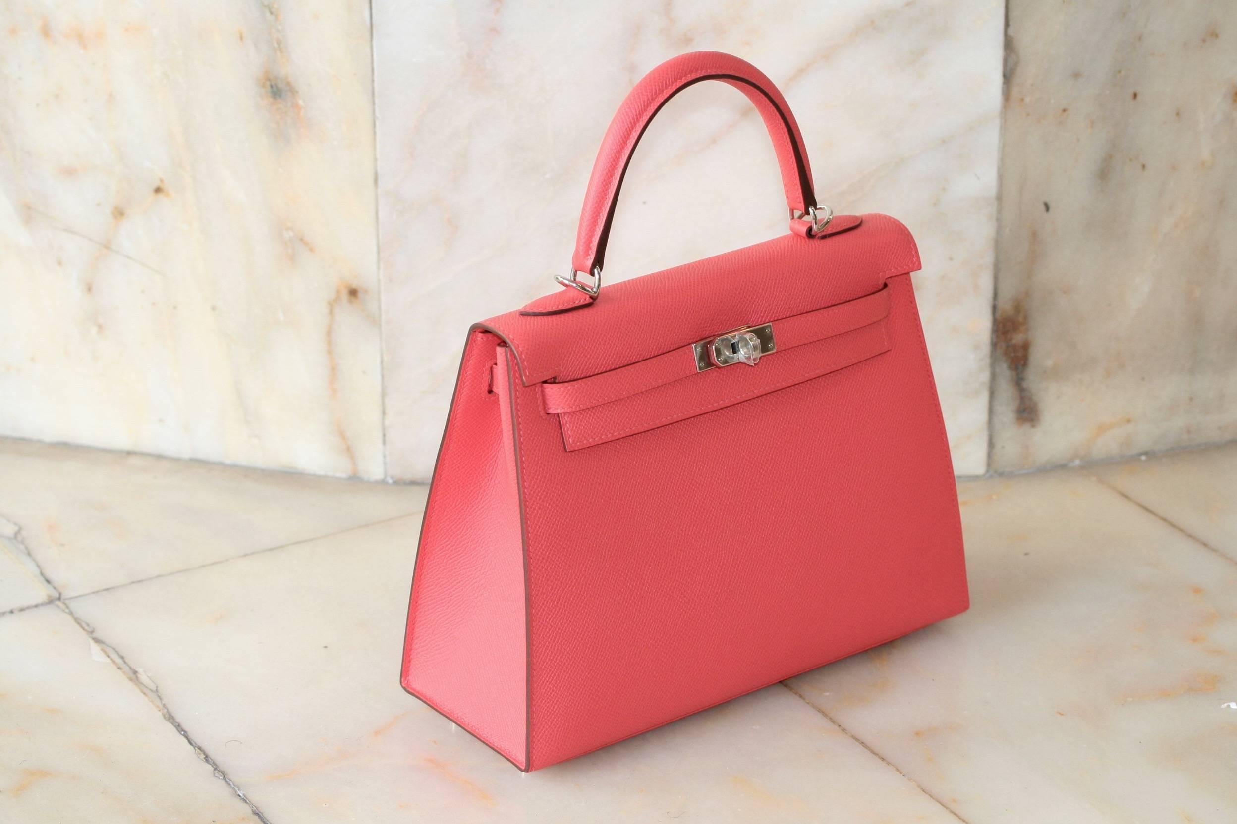 HERMES Kelly Epsom Jaipur 25' In New Condition In Monte Carlo, MC