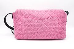 Chanel Pink Tweed Reissue Crossbody Flap Bag