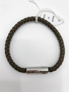 Hermes Leather Bracelet. Color Is F6 Eucalyptus Size S