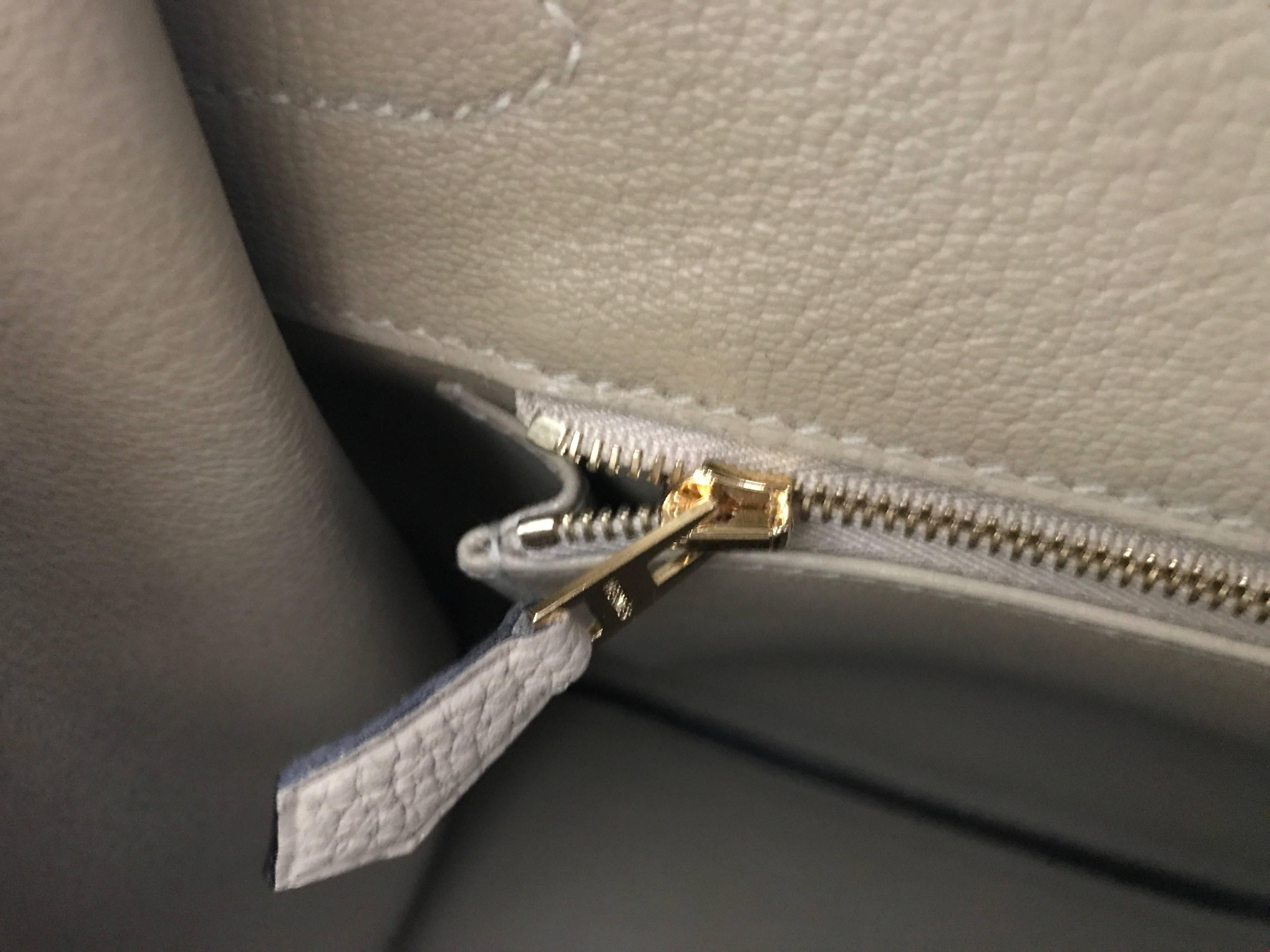 Hermes Trench Birkin 35 Togo Gold Hardware 1