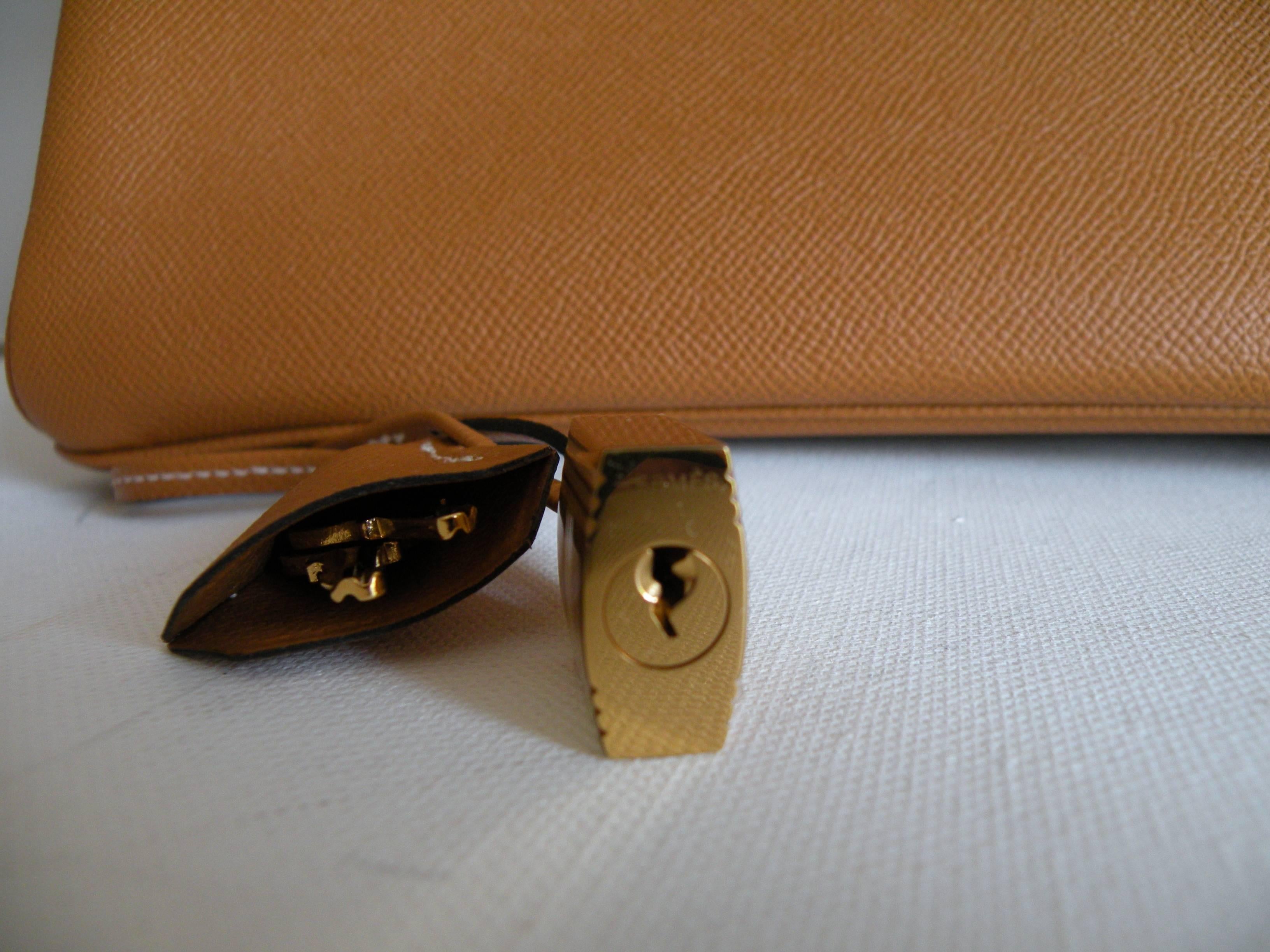 Hermes Toffee Gold Epsom Birkin Bag 30cm New Color 2