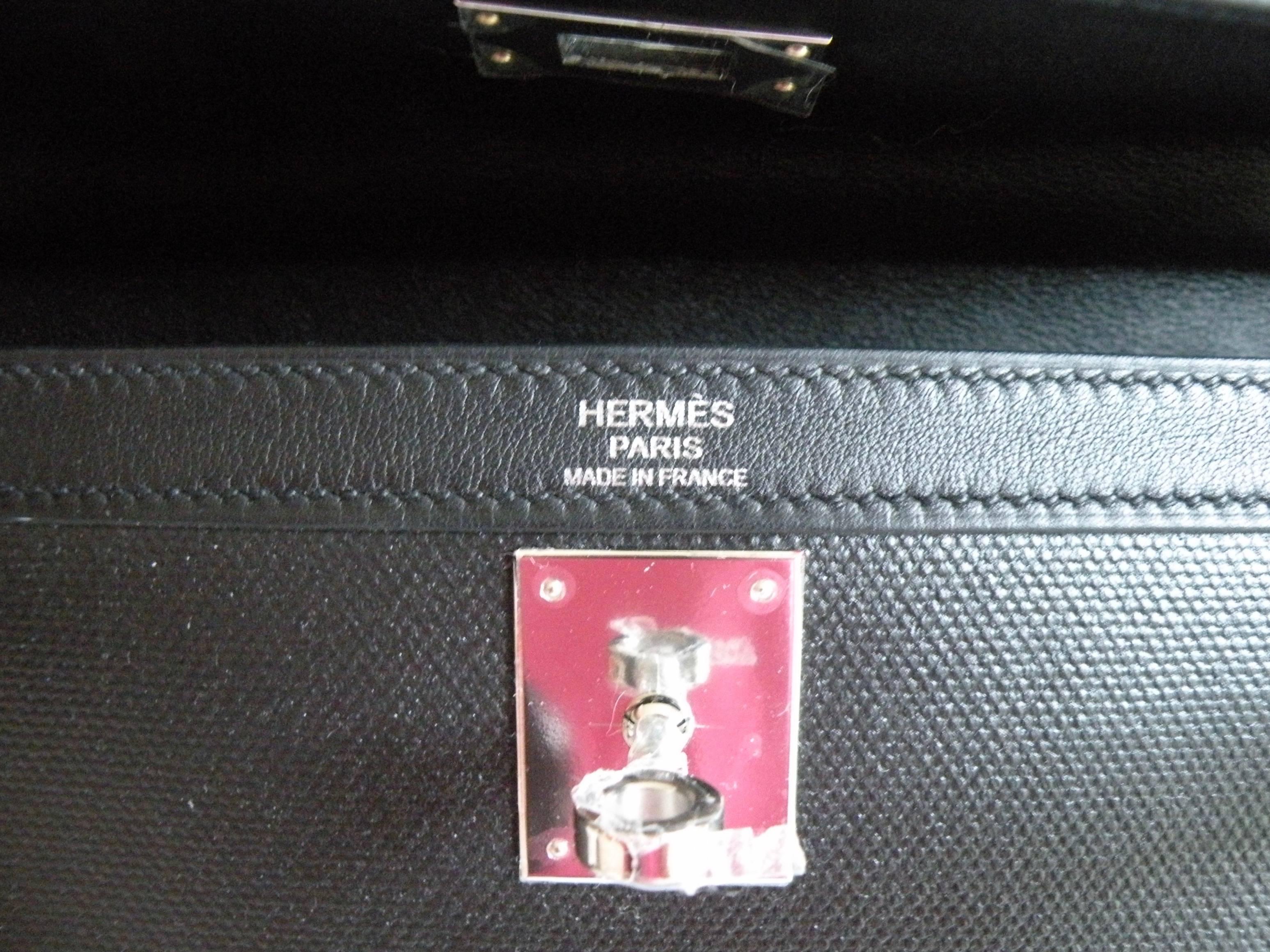 Women's or Men's Hermes Kelly Sellier Bag 32CM Limited Edition Black Criss Etoile Toile w  Pocket