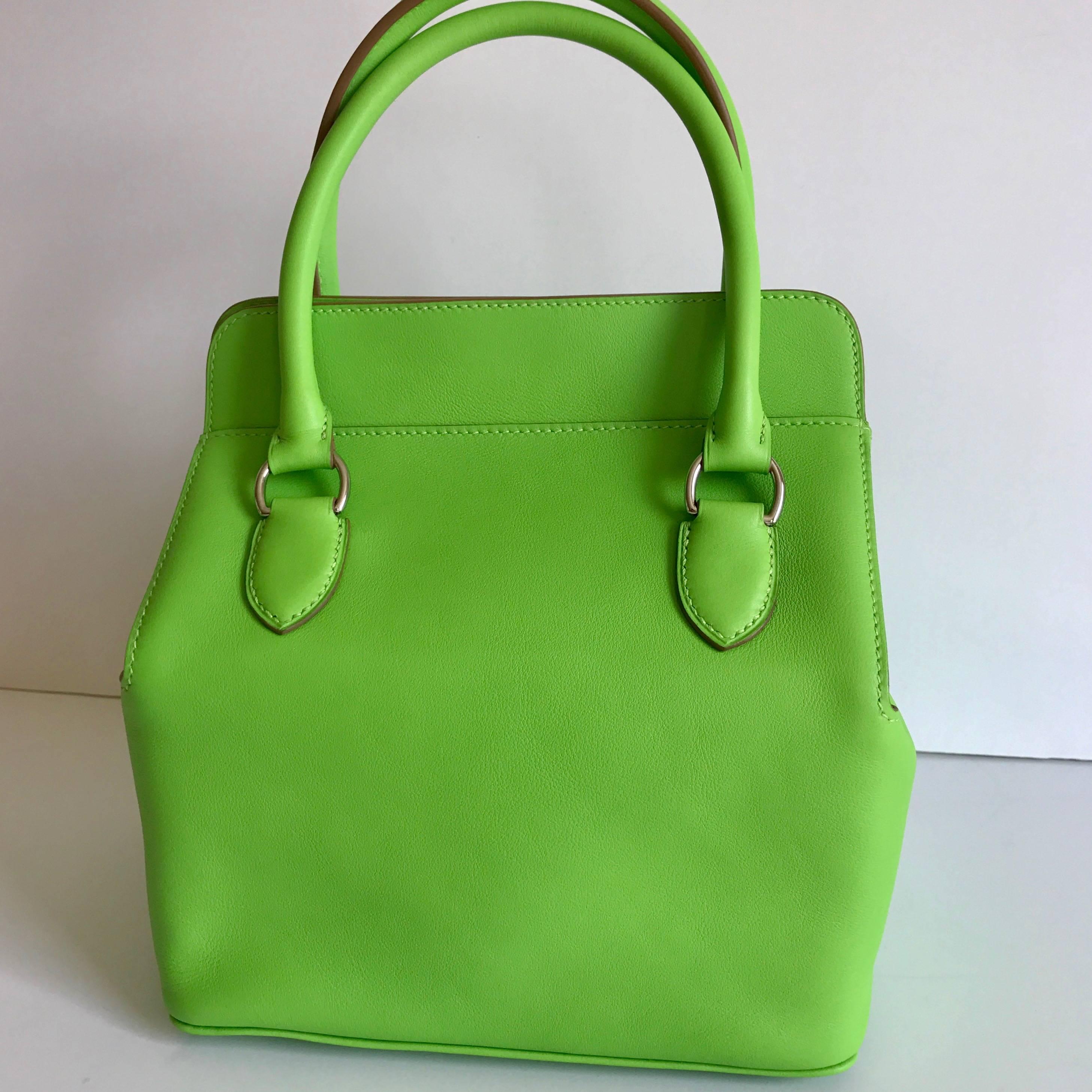 Women's or Men's Hermes Toolbox Mini 20cm Granny Green 