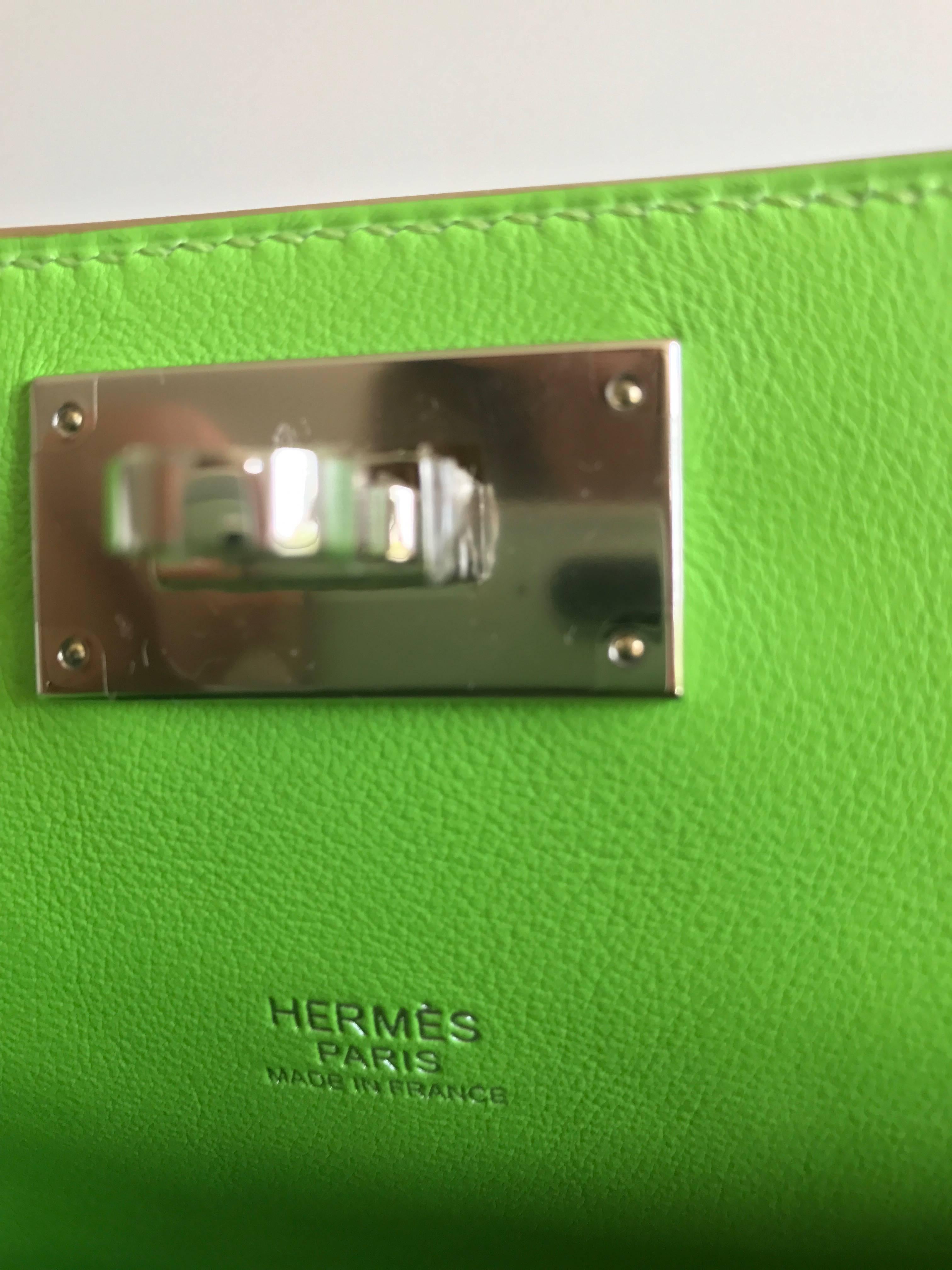 Hermes Toolbox Mini 20cm Granny Green  3