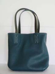 Hermes Double Sens 36 Black and Blue Indigo Reversible