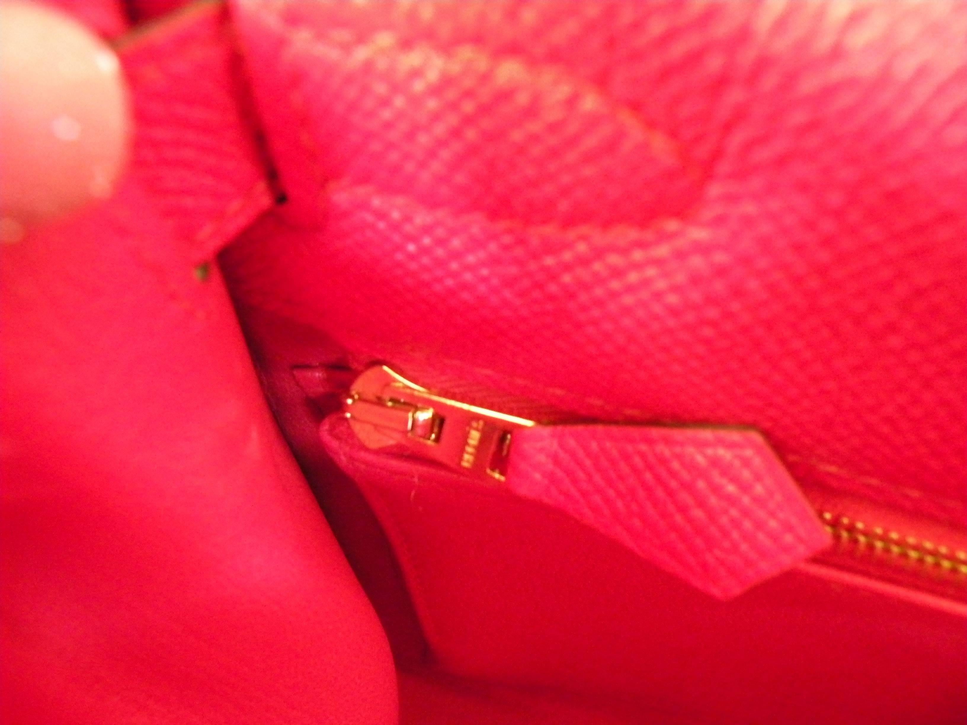 Hermes Kelly 28cm Rouge Tomate Epsom Sellier Kelly 28cm Gold Hardware For Sale 3