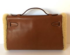 Hermes Teddy Plush Kelly Pochette Muff