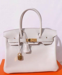 Hermes Birkin 30 Gris Perle Gold Hardware