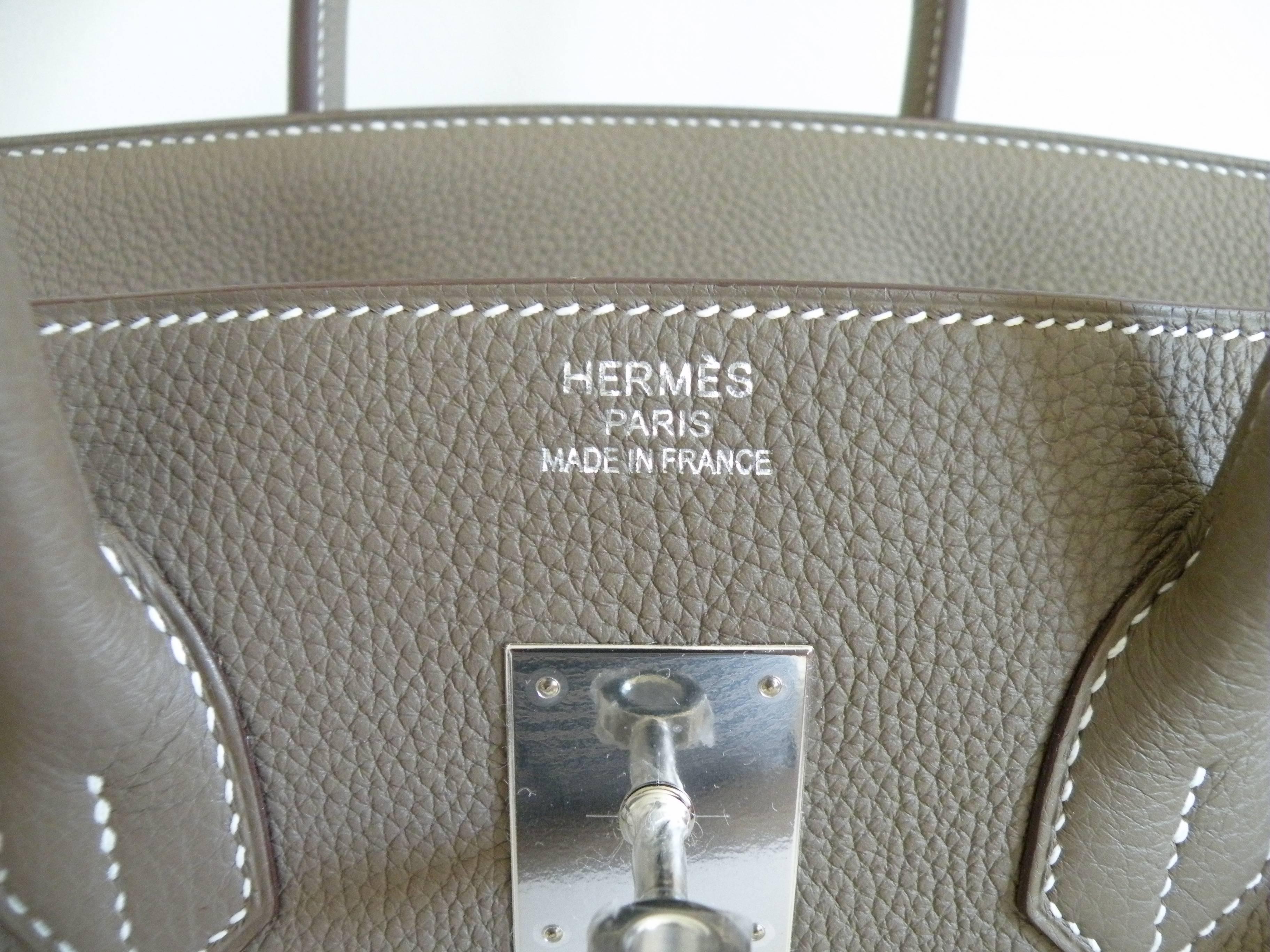 Hermes Birkin Bag 35cm Etoupe Palladium Hardware 3
