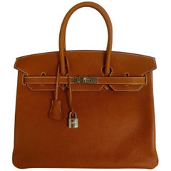 Hermes Birkin 30 Fauve Barenia Faubourg Gold Hardware #D - Vendome Monte  Carlo