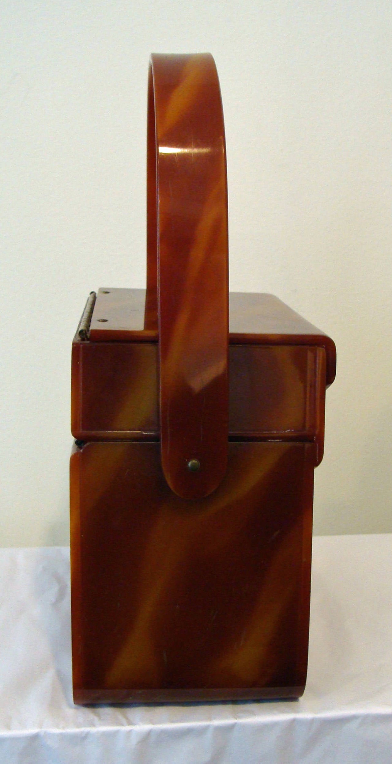 Women's Rare Double Opening Tortoise Lucite Purse by Wilardy Originals
