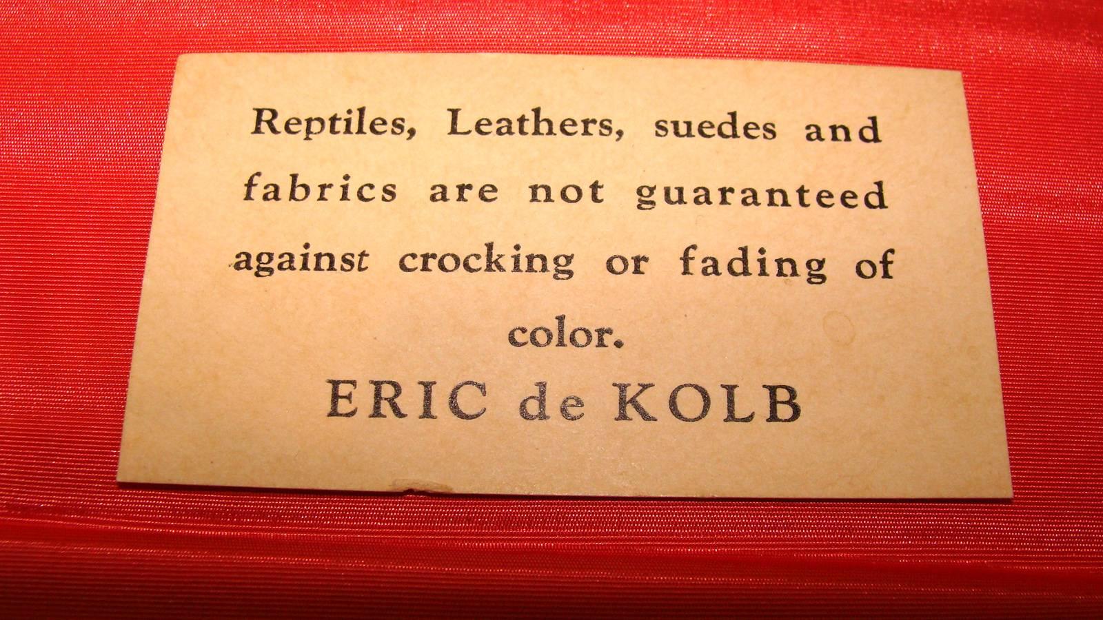 Rare Accordion Purse by Eric de Kolb 1