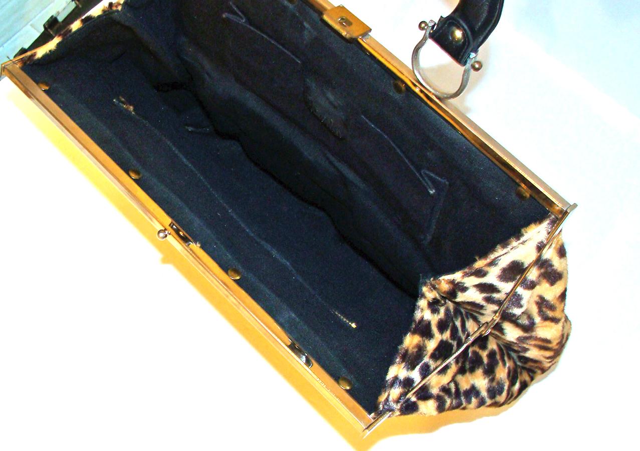 Oversized Leopard Satchel 1960's MOD & Great  HOLIDAY 2