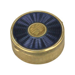 Gold and Enamel Deco Compact 6