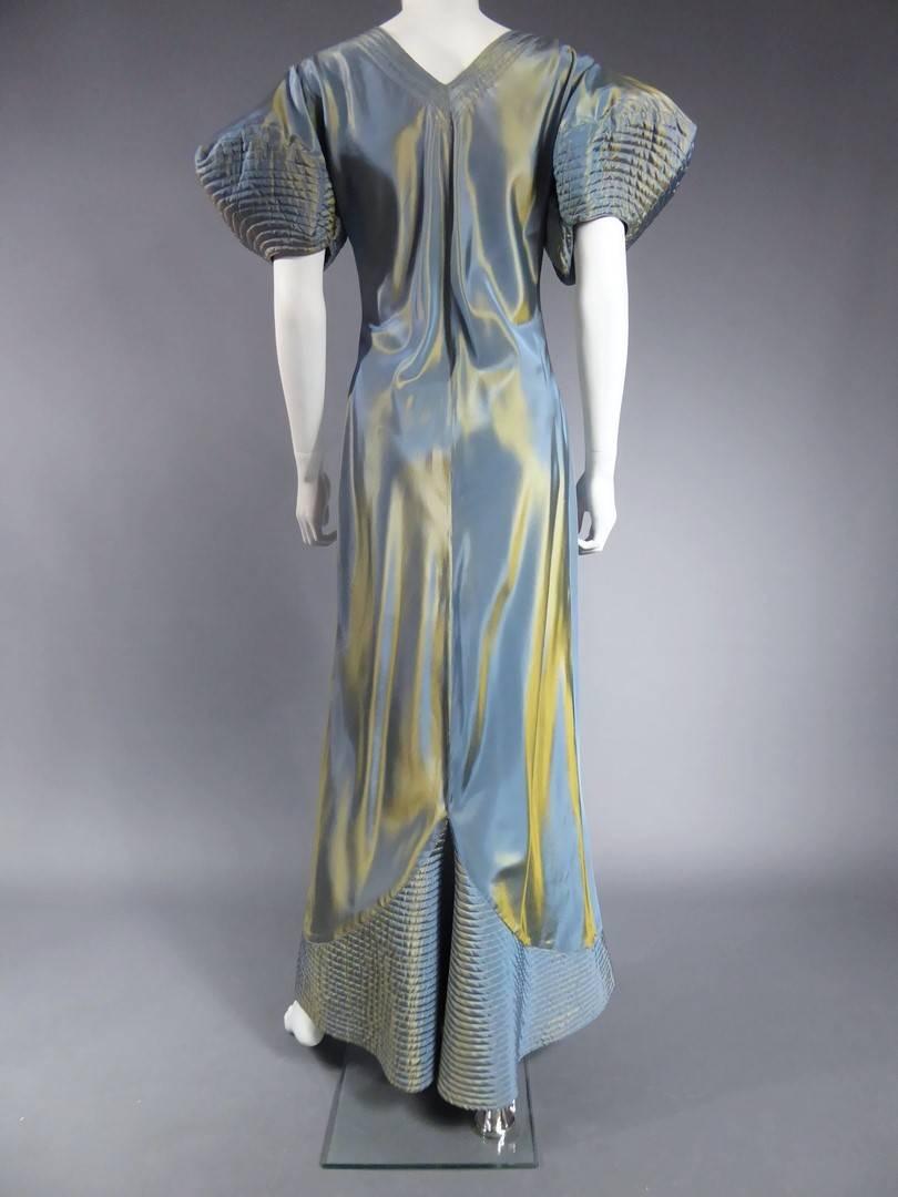 Changing Taffetas Dress Circa 1938 1