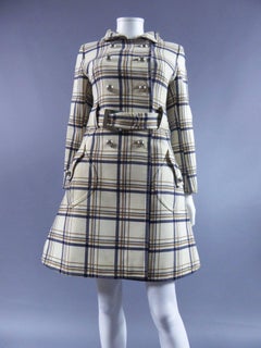 Caban Plaid Coat