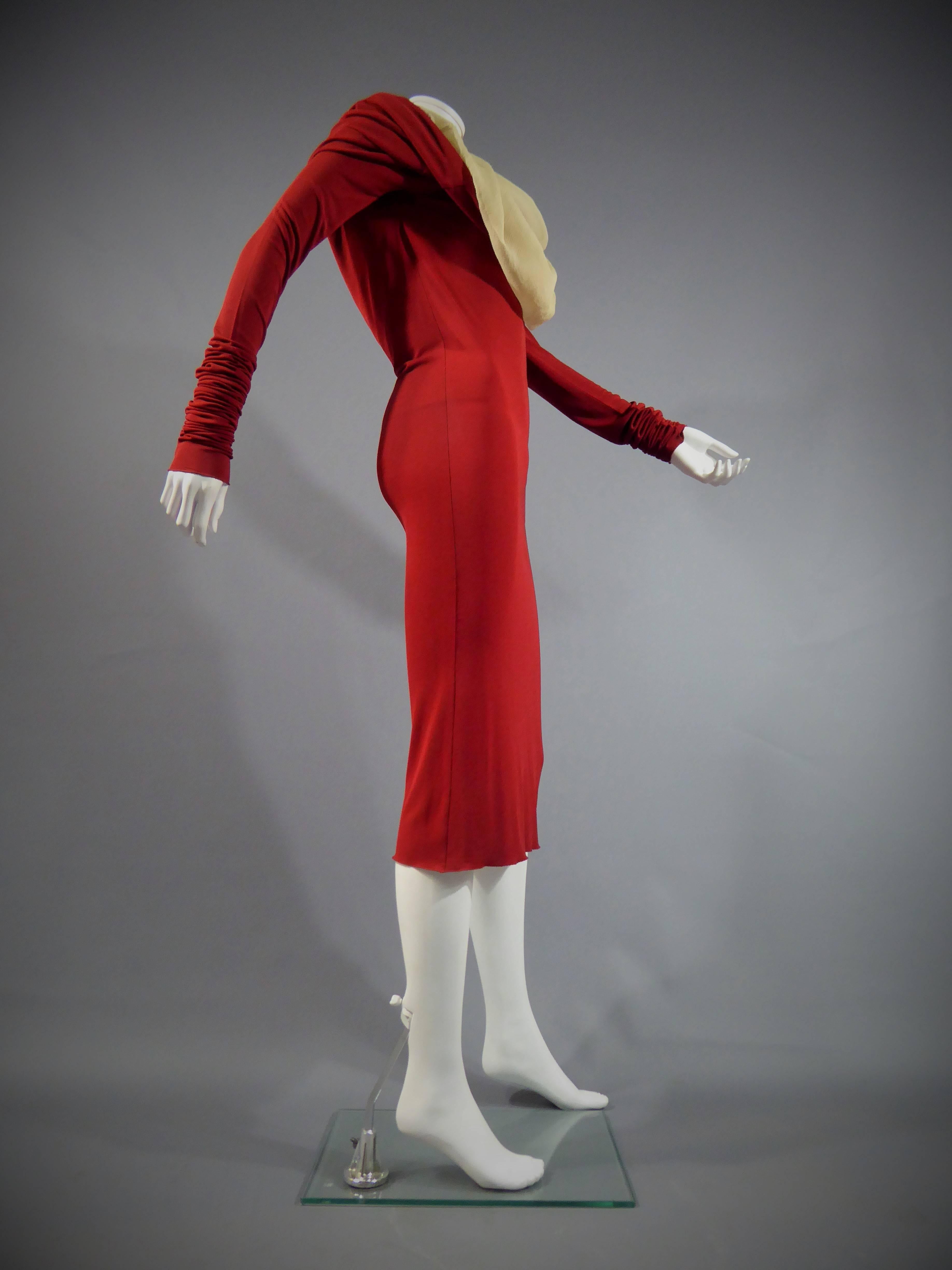 jean paul gaultier red dress