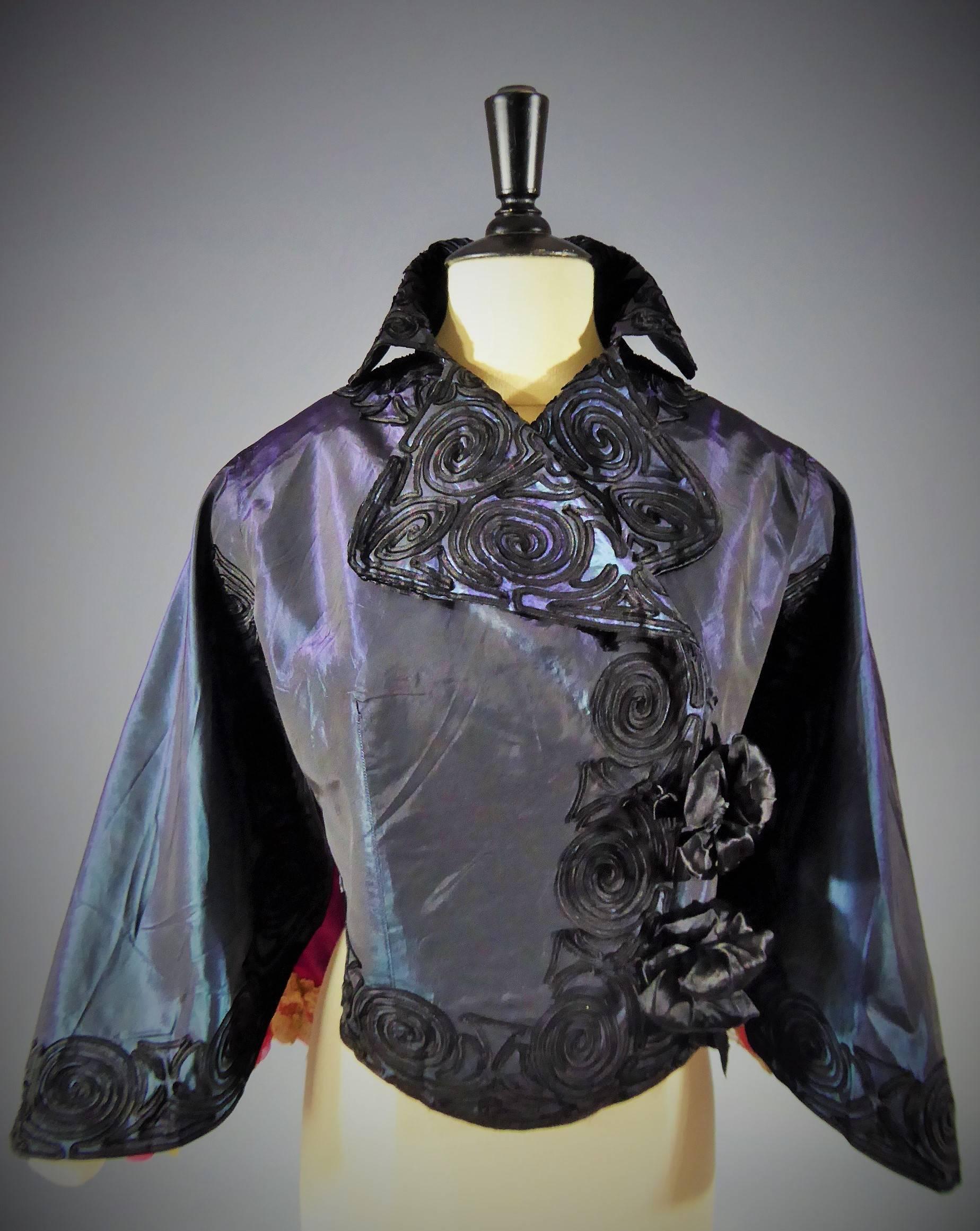 Manteau de soirée haute couture Jacques Doucet, vers 1900 Bon état - En vente à Toulon, FR