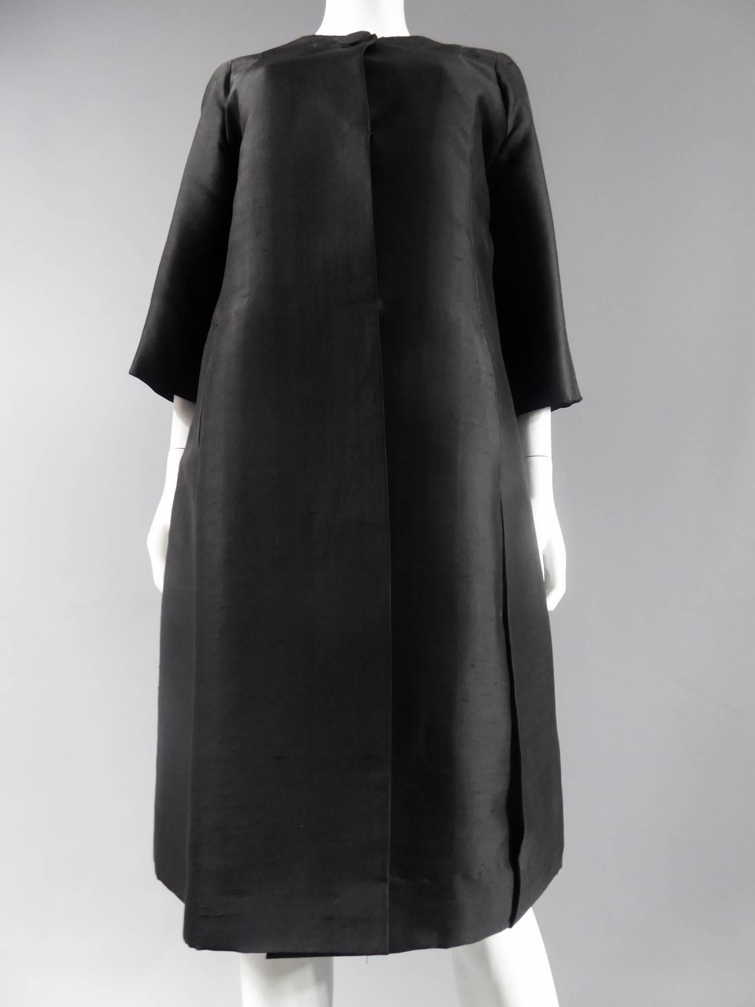 Jean Dessès Haute Couture Coat Numbered 9133 In Excellent Condition In Toulon, FR