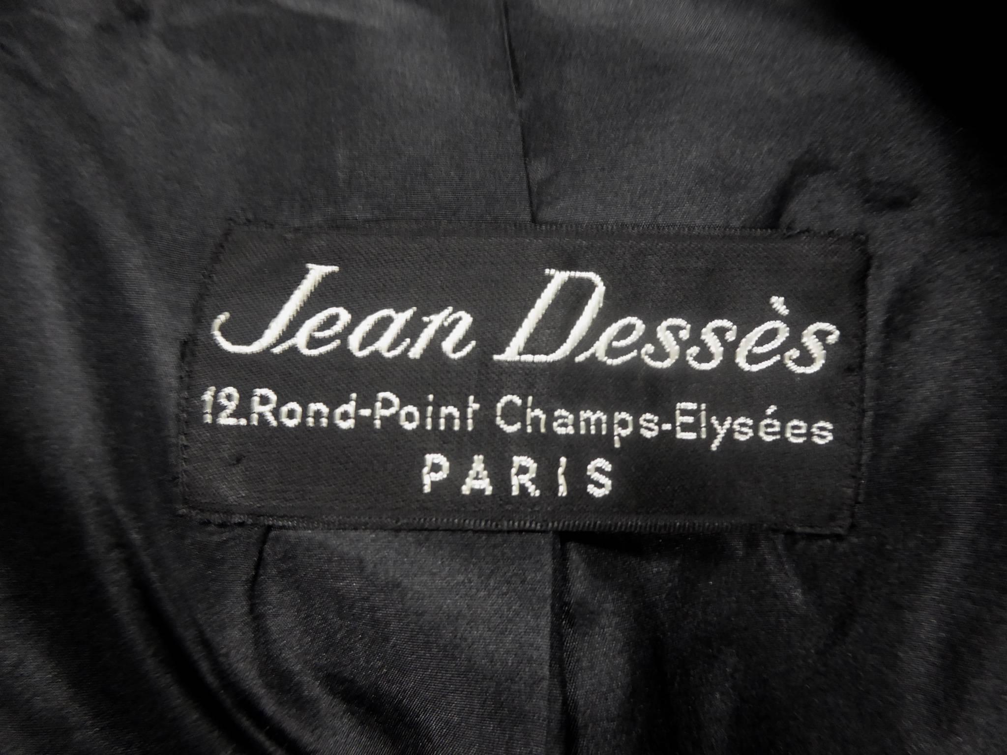 Jean Dessès Haute Couture Coat Numbered 9133 4