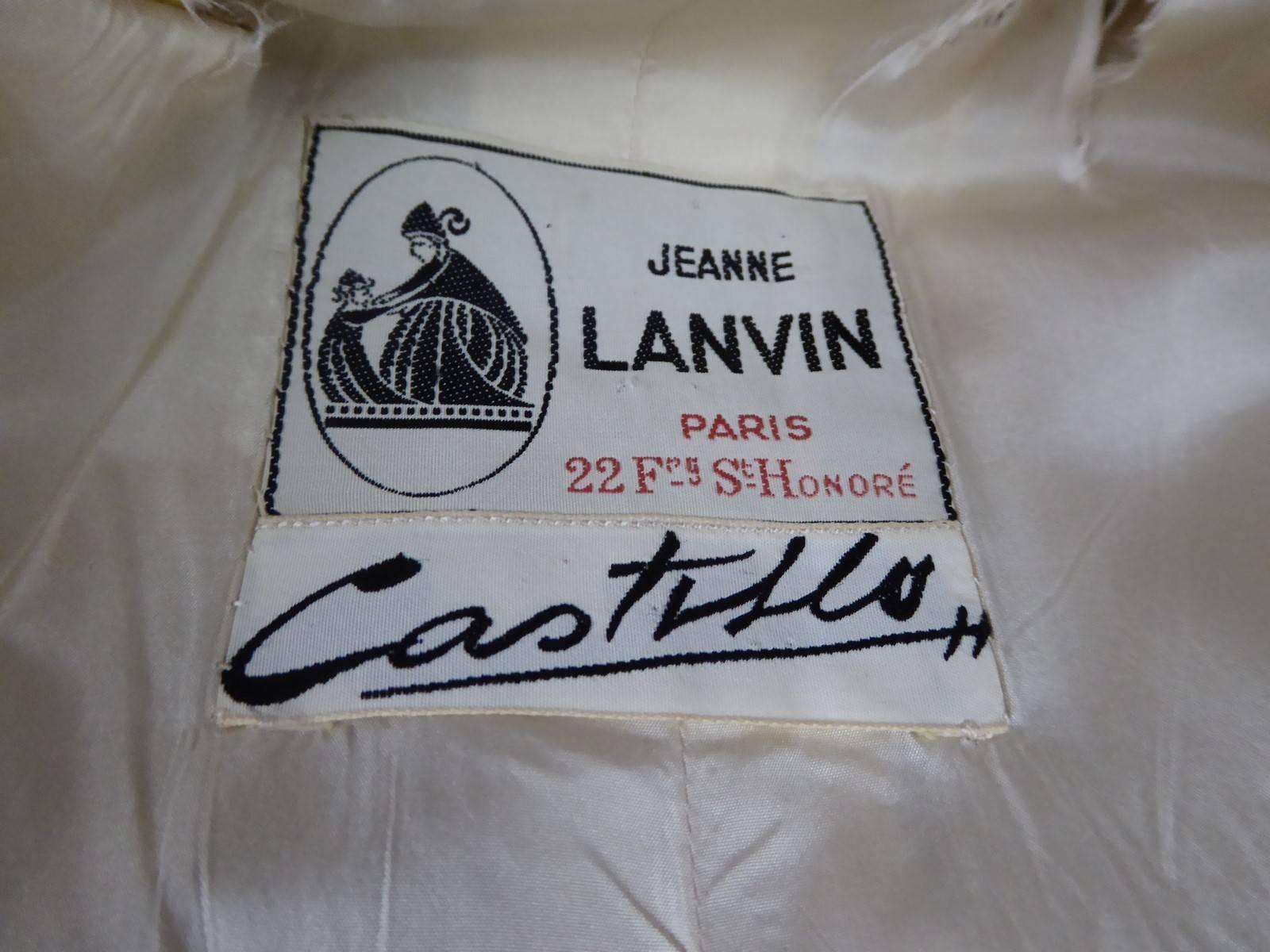 Lanvin Castillo Japonese Inspiration Couture Coat Late 50s 4
