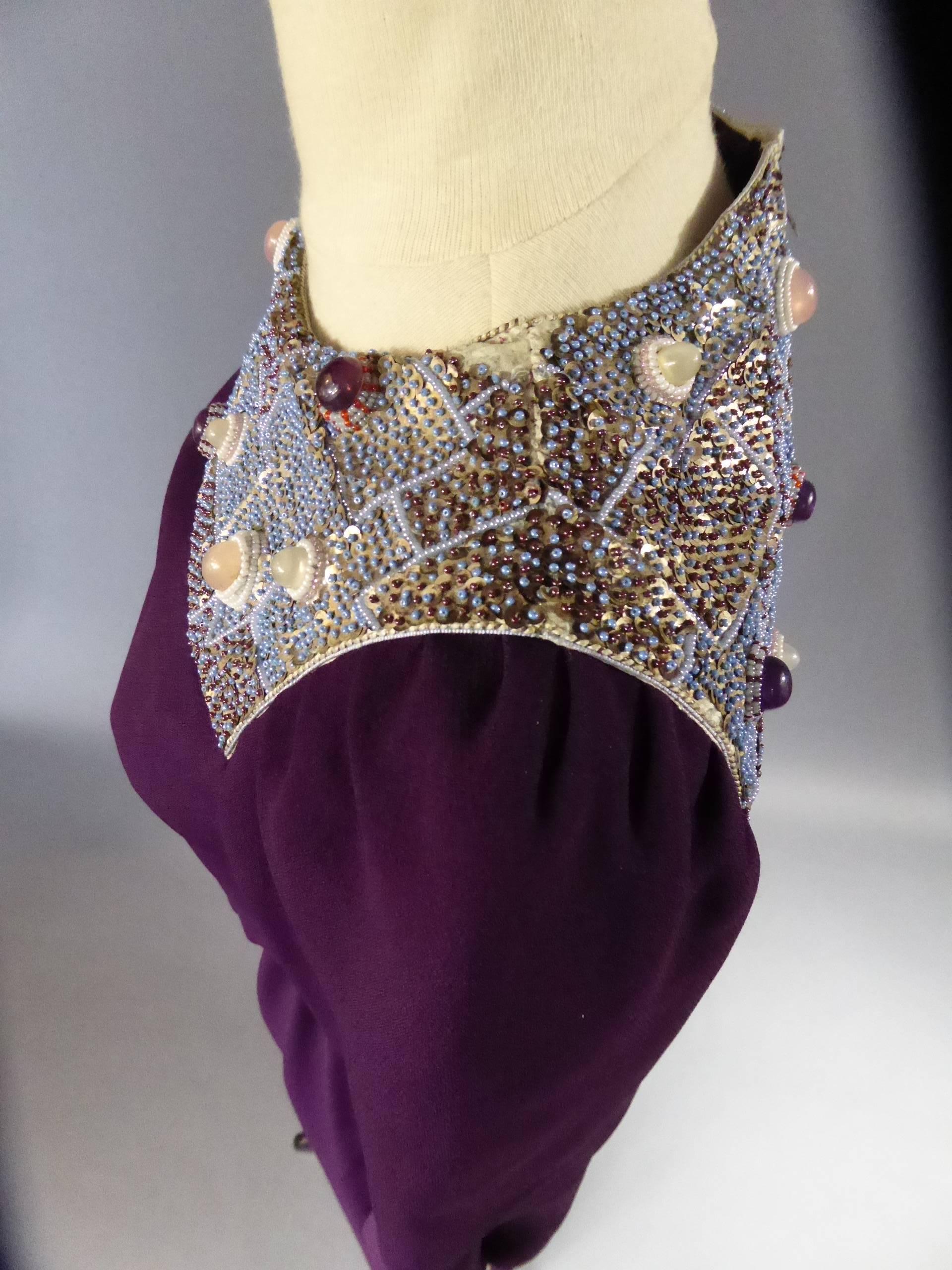 Nina Ricci Couture Dress Collection Jeune Femme, 1970s For Sale 1