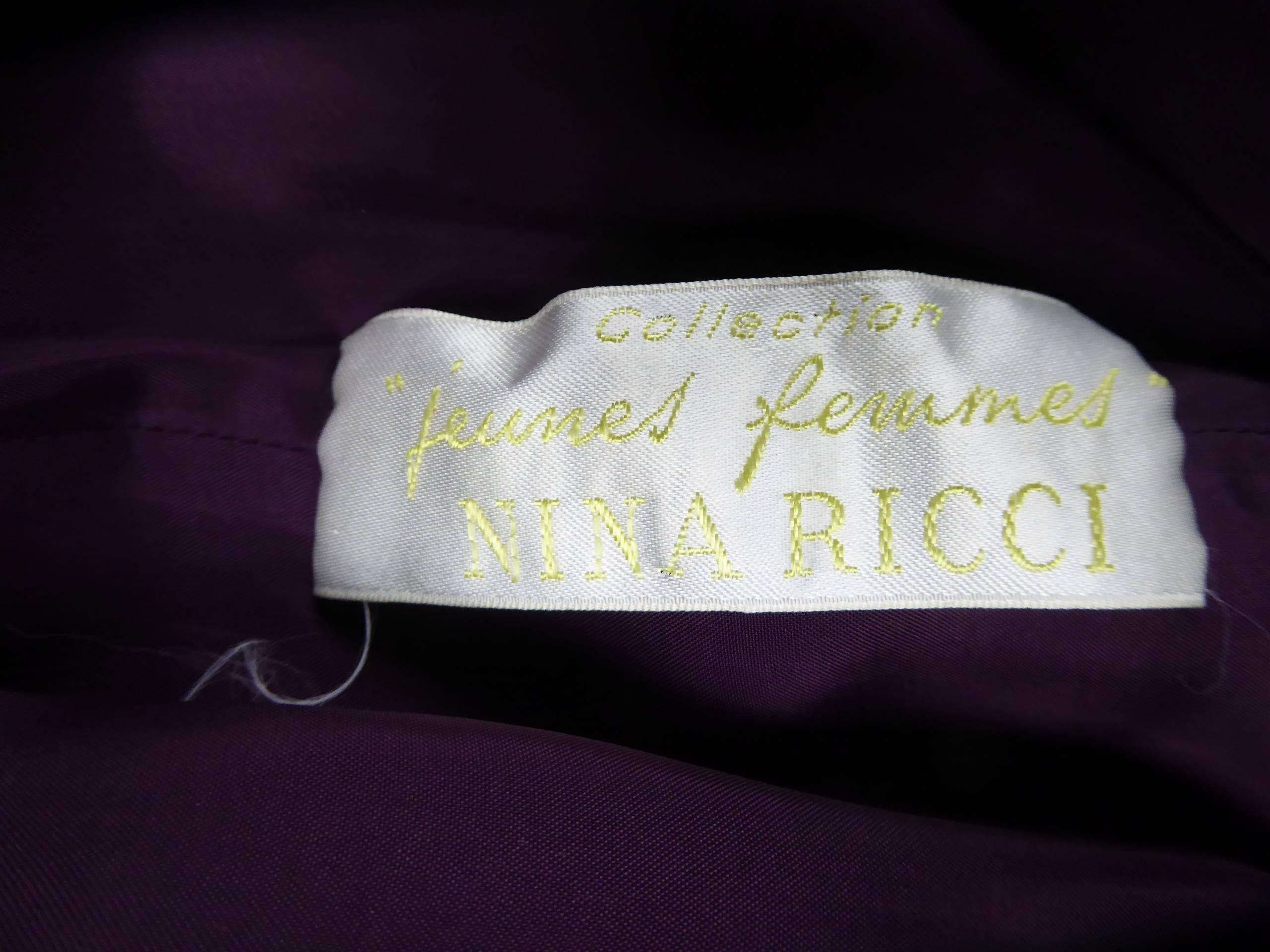 Nina Ricci Couture Kleid Kollektion Jeune Femme, 1970er Jahre im Angebot 5