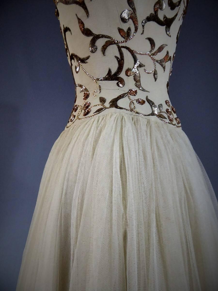 Women's Jeanne Lanvin Catwalk Couture Gown Circa 1945/1950