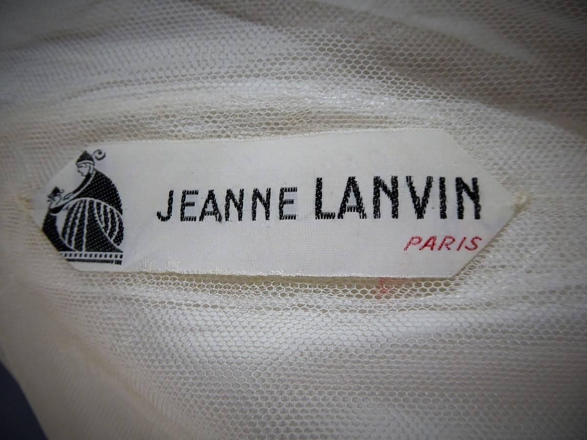 Jeanne Lanvin Catwalk Couture Gown Circa 1945/1950 2