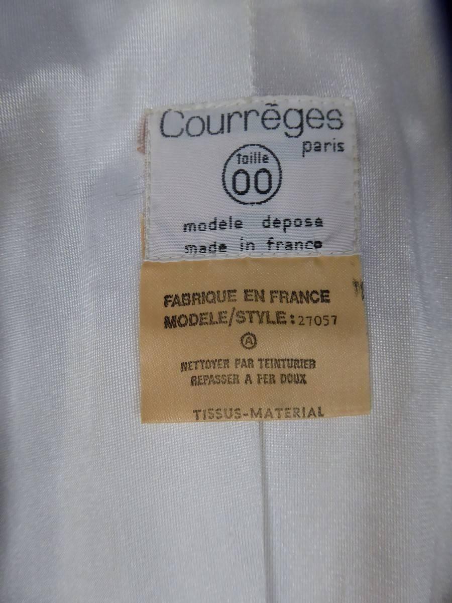 Ein André Courrèges Couture Jersey-Kleid Frankreich CIRCA 1970-1975 5