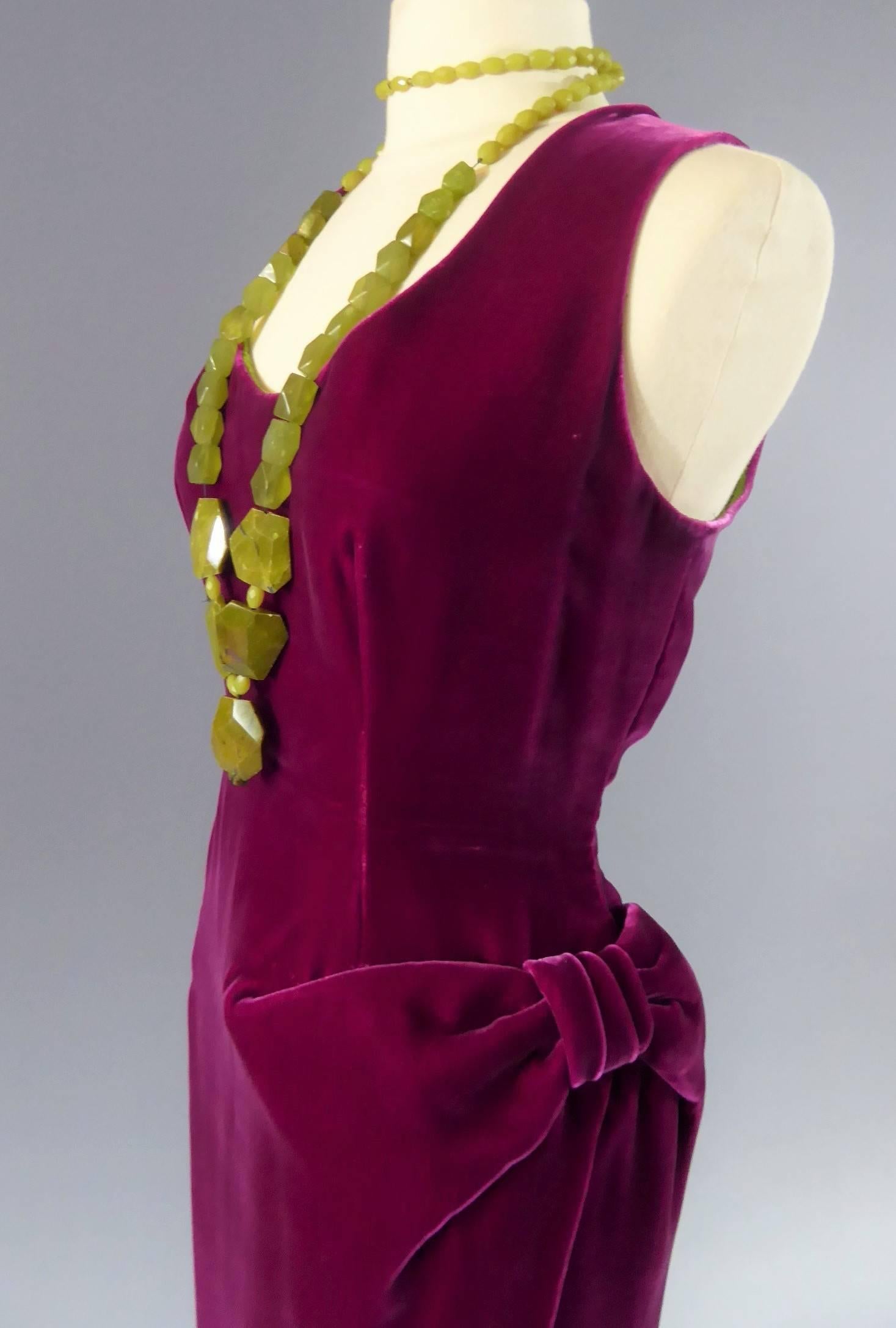 A Jean-Paul Gaultier Couture Velvet Set Belonging To Catherine Deneuve, 2004 In Good Condition In Toulon, FR