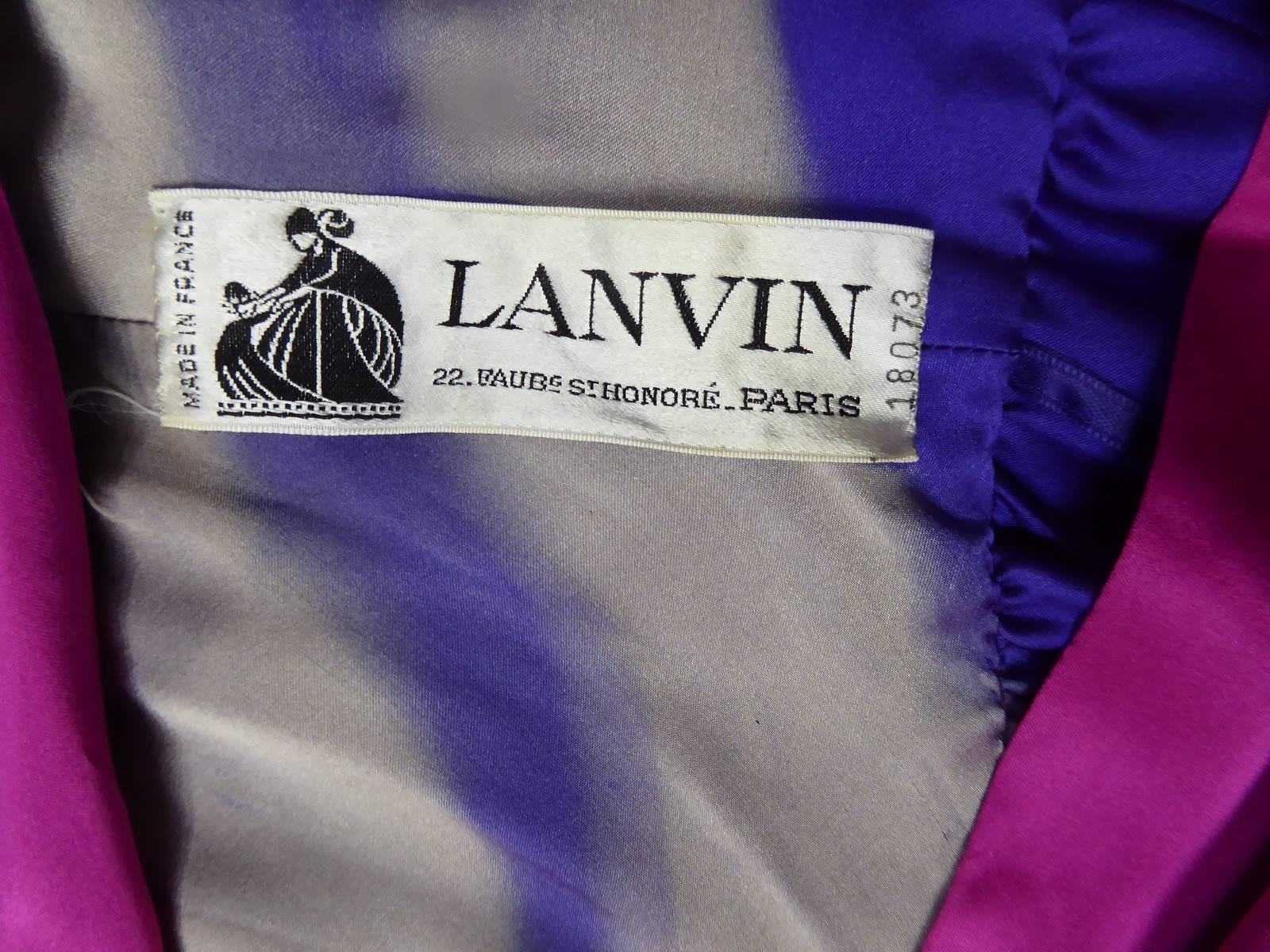 A Lanvin Couture Evening Dress or Négligé Numbered 18073 - France Circa 1990 For Sale 2
