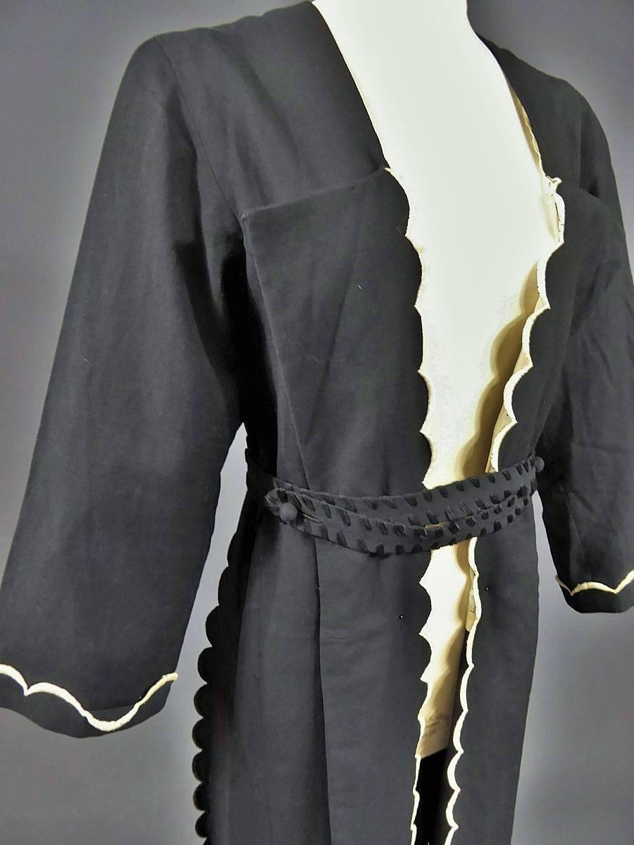  Abend- oder Innen-Kaftan Madeleine Chéruit Haute Couture um 1920/30 im Zustand „Gut“ im Angebot in Toulon, FR