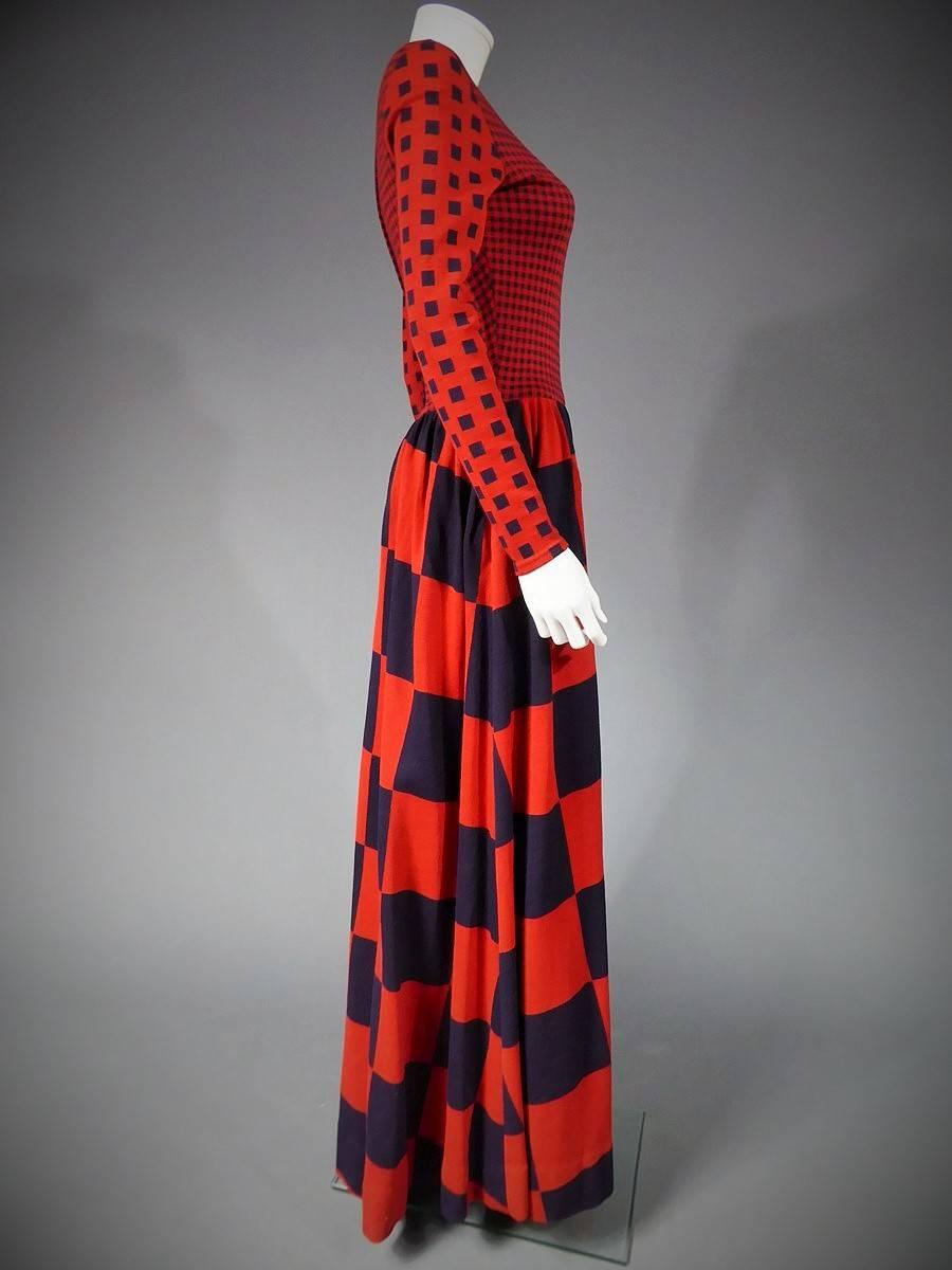 Red Rudi Gernreich Couture Dress