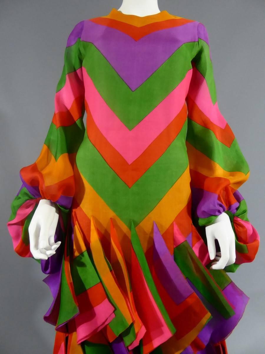 Women's Pierre Cardin Haute Couture Evening Dress, circa 1970