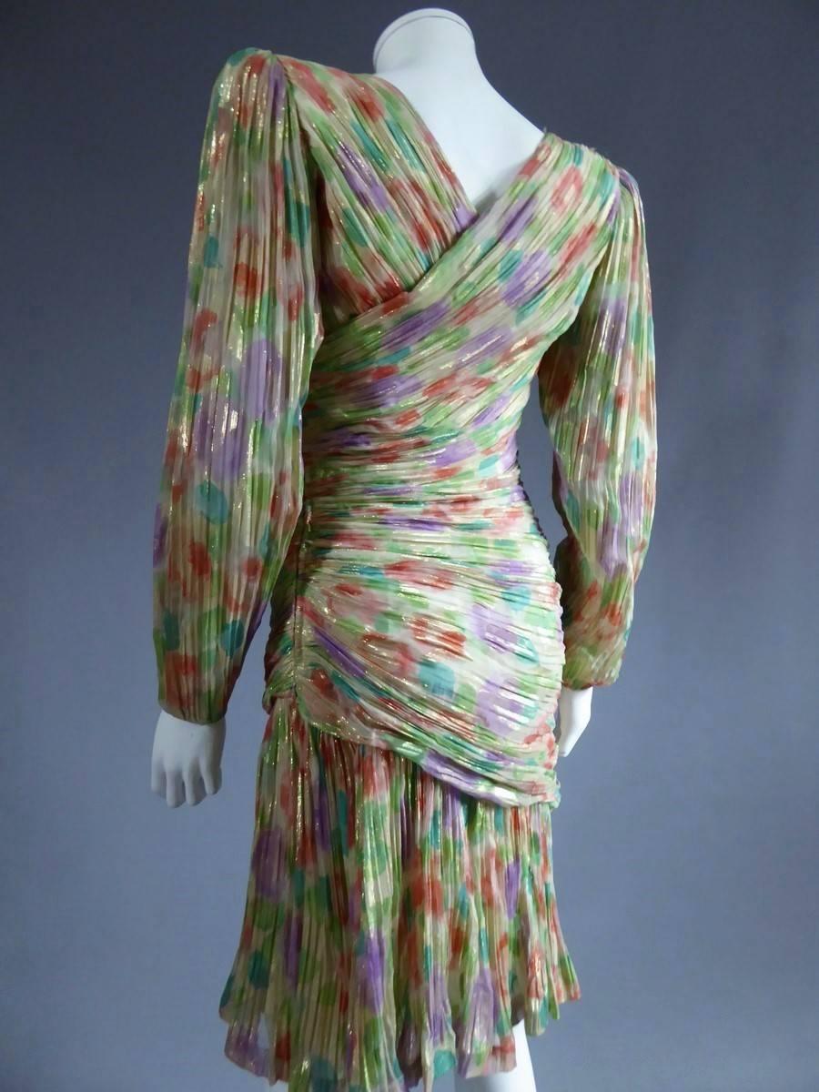 Emanuel Ungaro Haute Couture Dress Numbered 861 In Excellent Condition In Toulon, FR